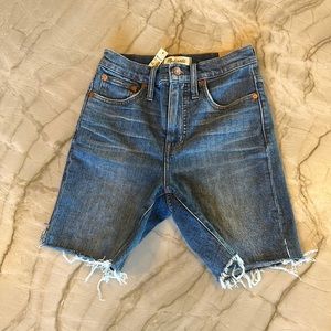 NWT Madewell High Rise Denim Shorts